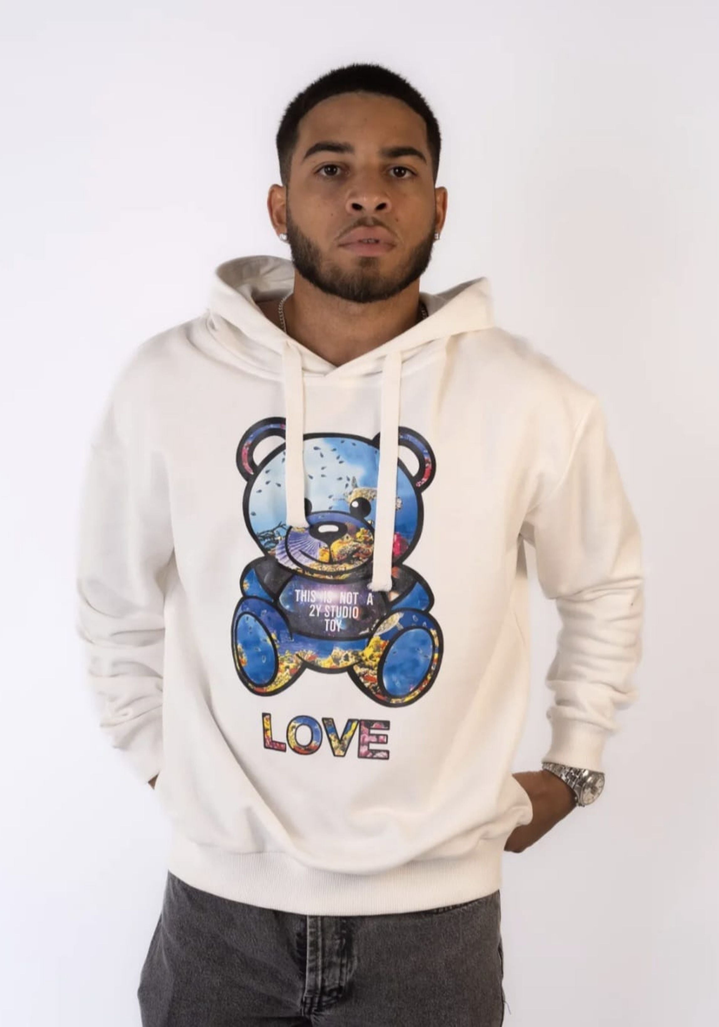 Hoodie Teddy Studio Toy White