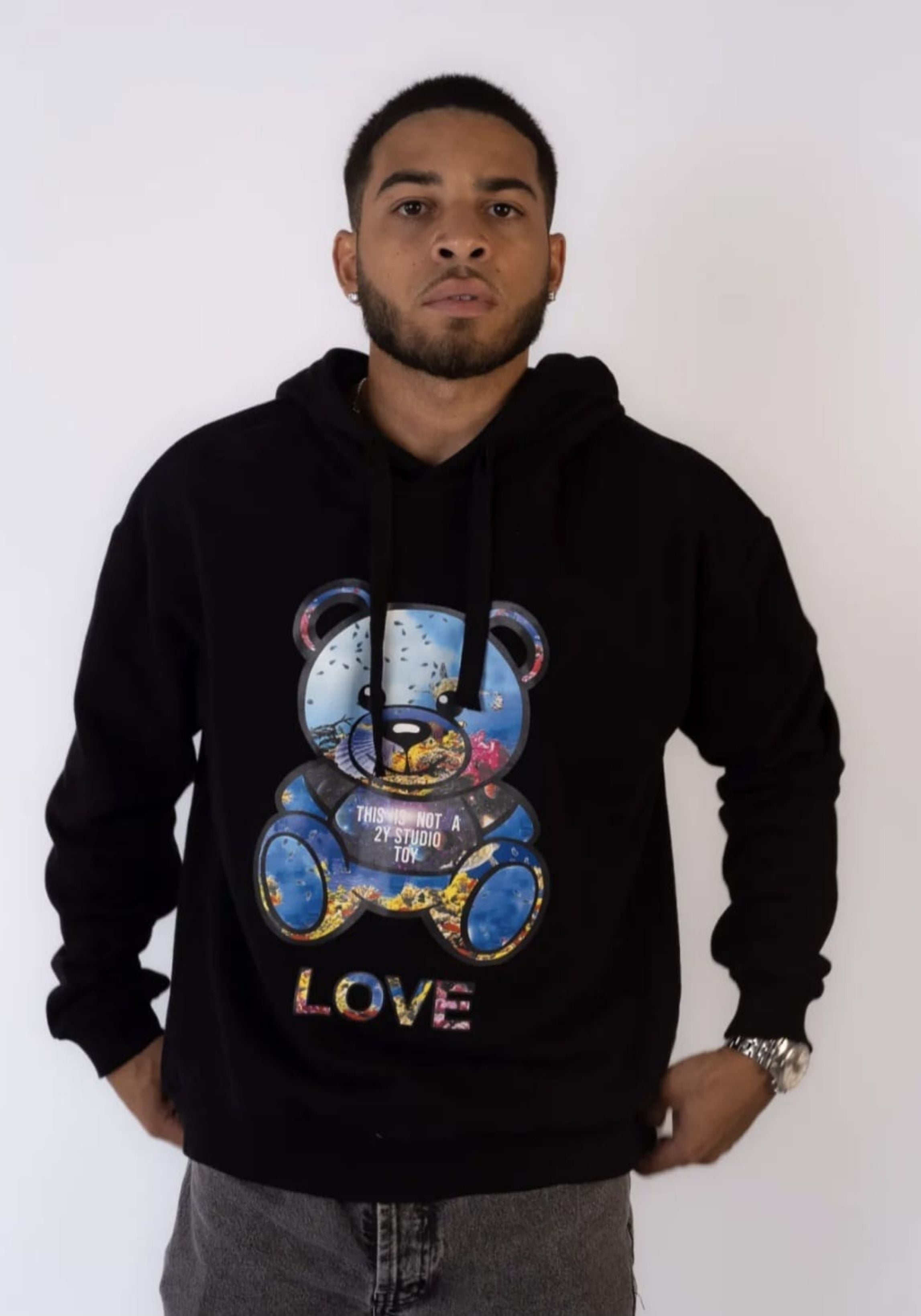 Hoodie Teddy Studio Toy Black