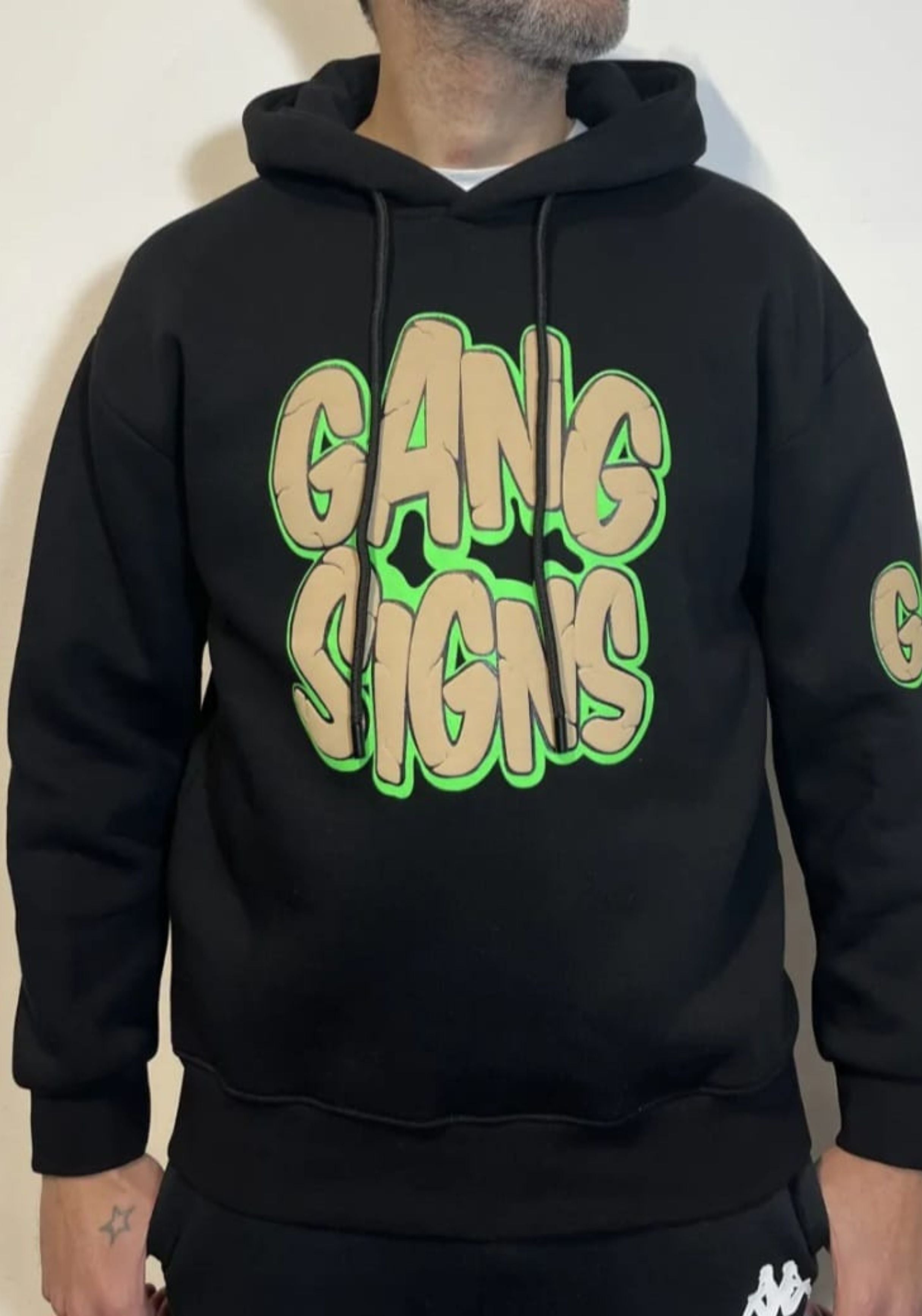 Hoodie Gang Signs Black