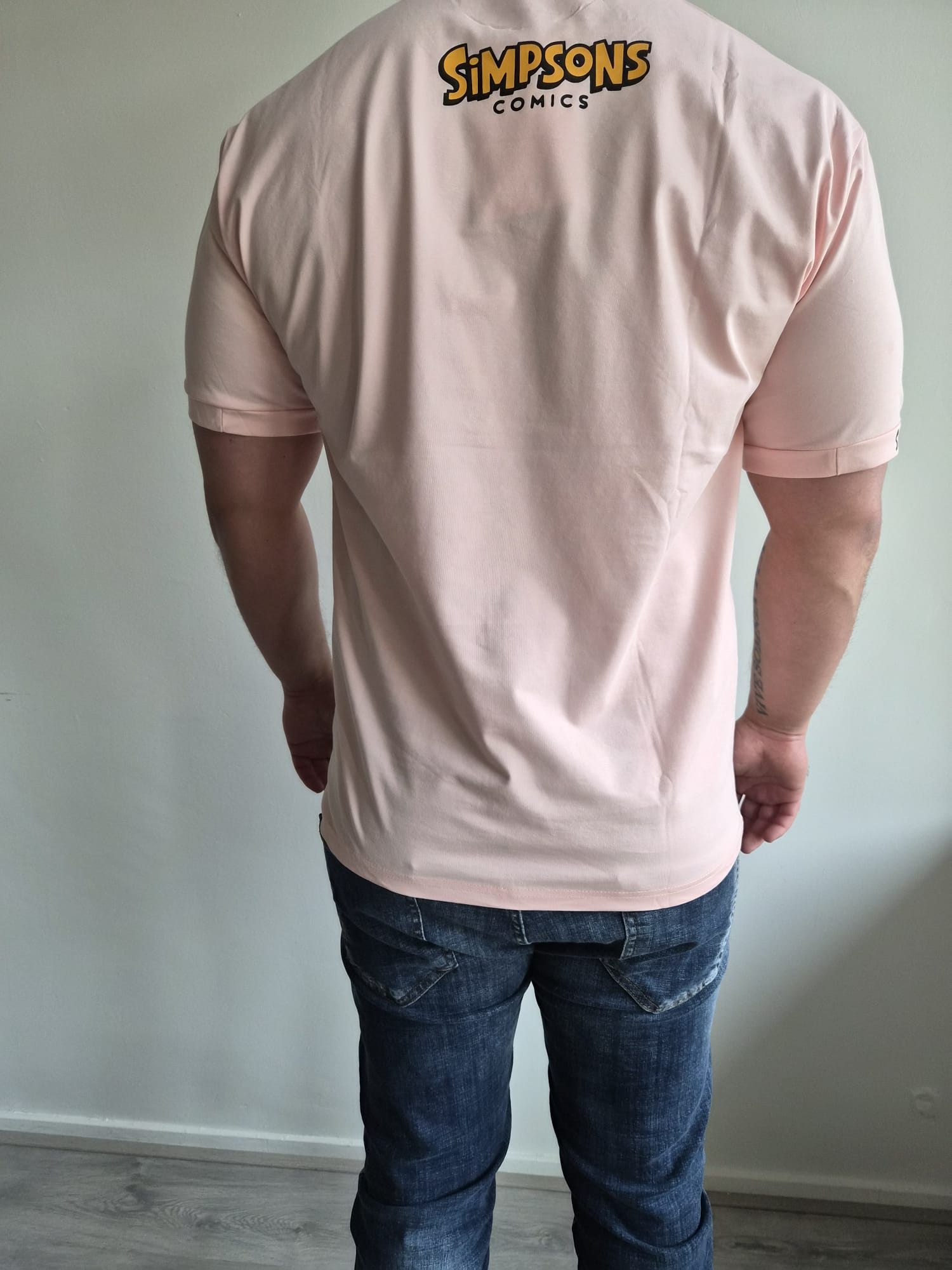 Oversized T-Shirt Simpson Yankees Pink