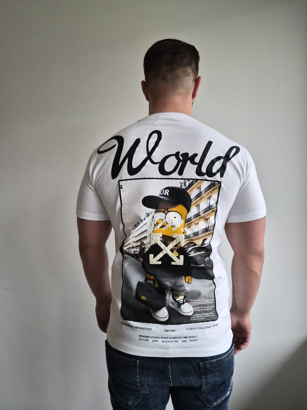 Oversized T-Shirt Bart Off World White