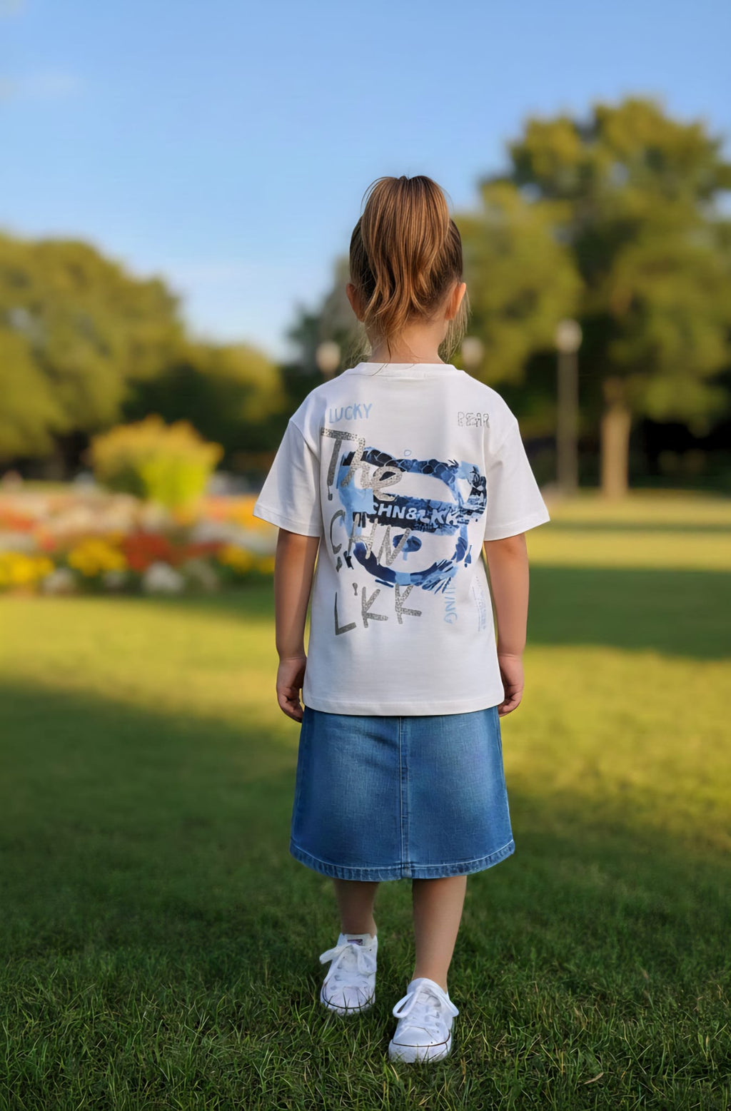 Shirt Meisjes Chn&Lkk L White