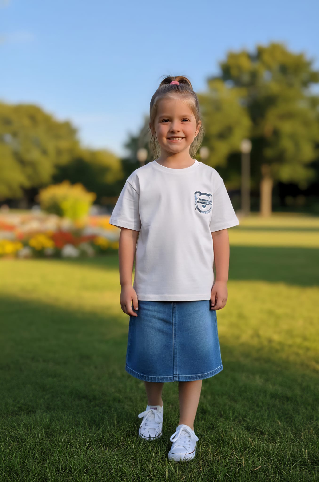 Shirt Meisjes Chn&Lkk L White