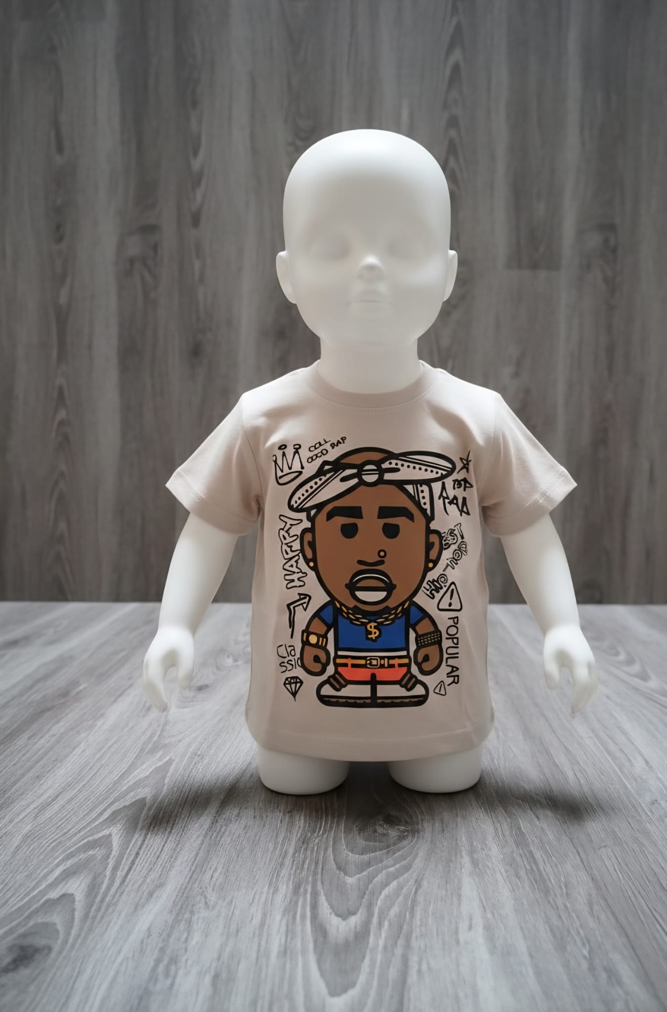 Shirt Baby Jongens 2Pac Beige