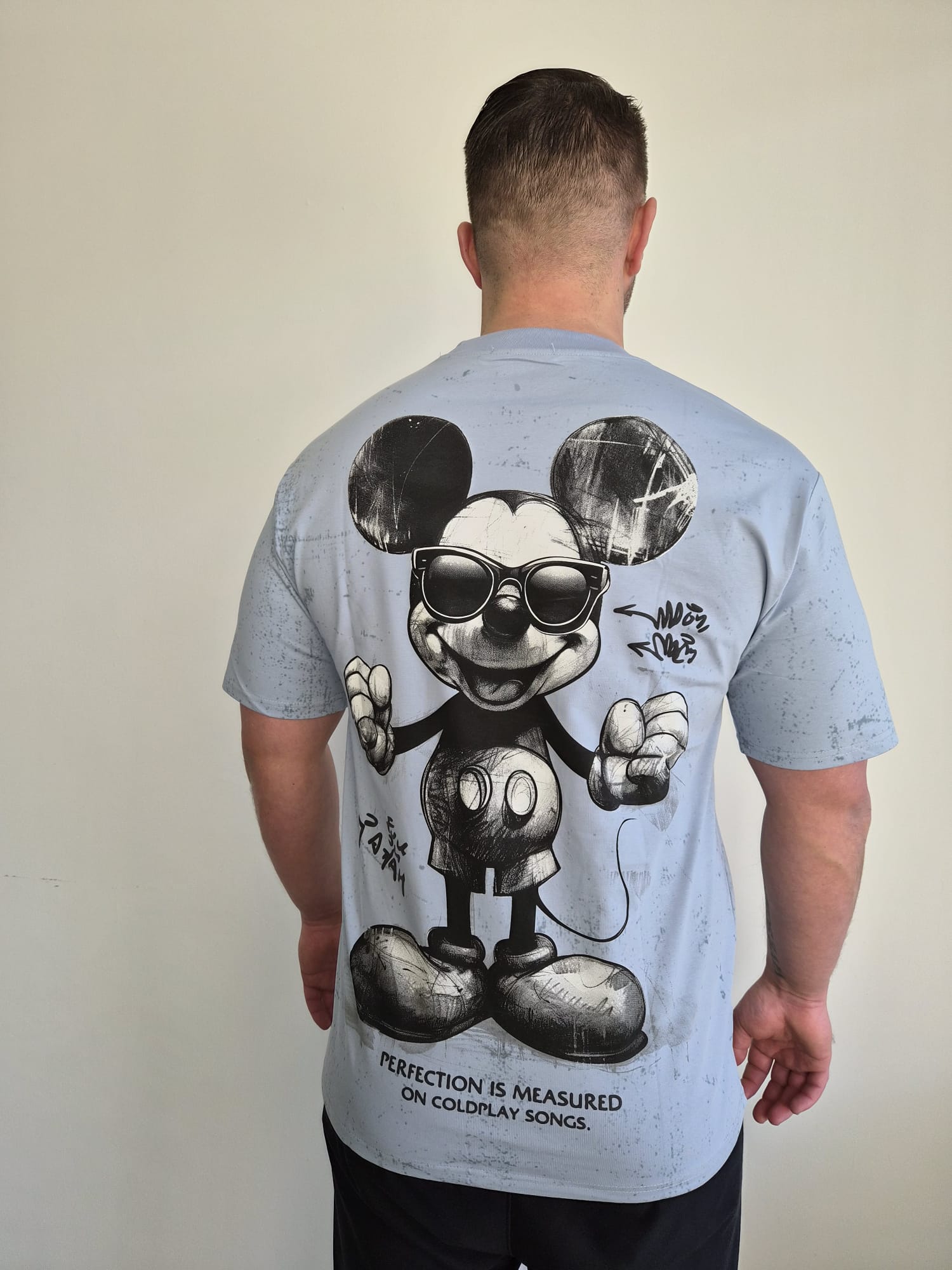Oversized T-Shirt Micky Perfection L Blue