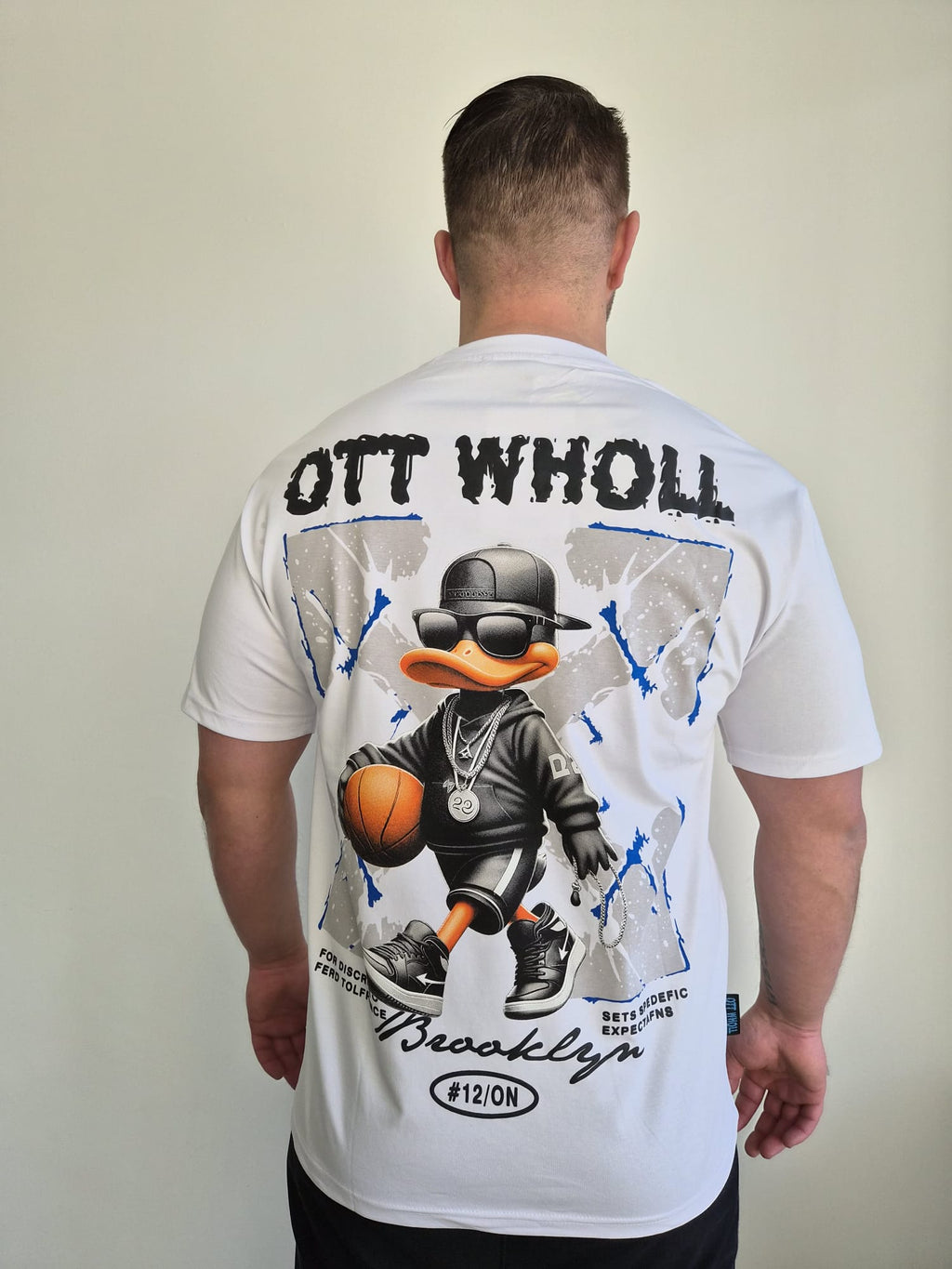 Oversized T-Shirt Daffy Ott Wholl White