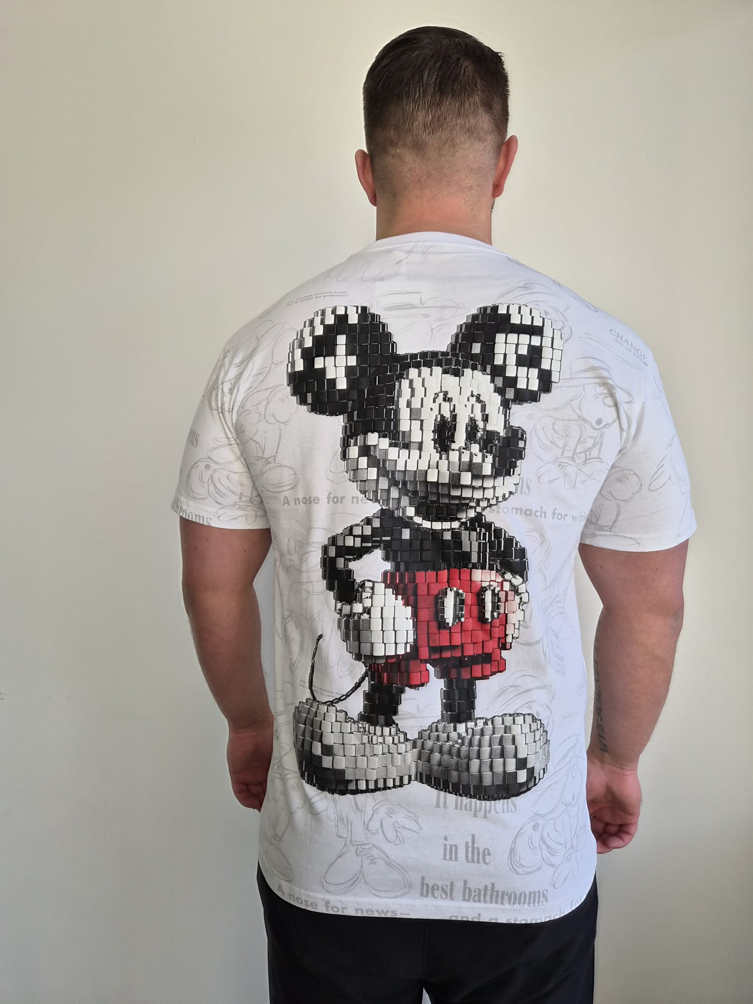 Oversized T-Shirt Micky Superstar White