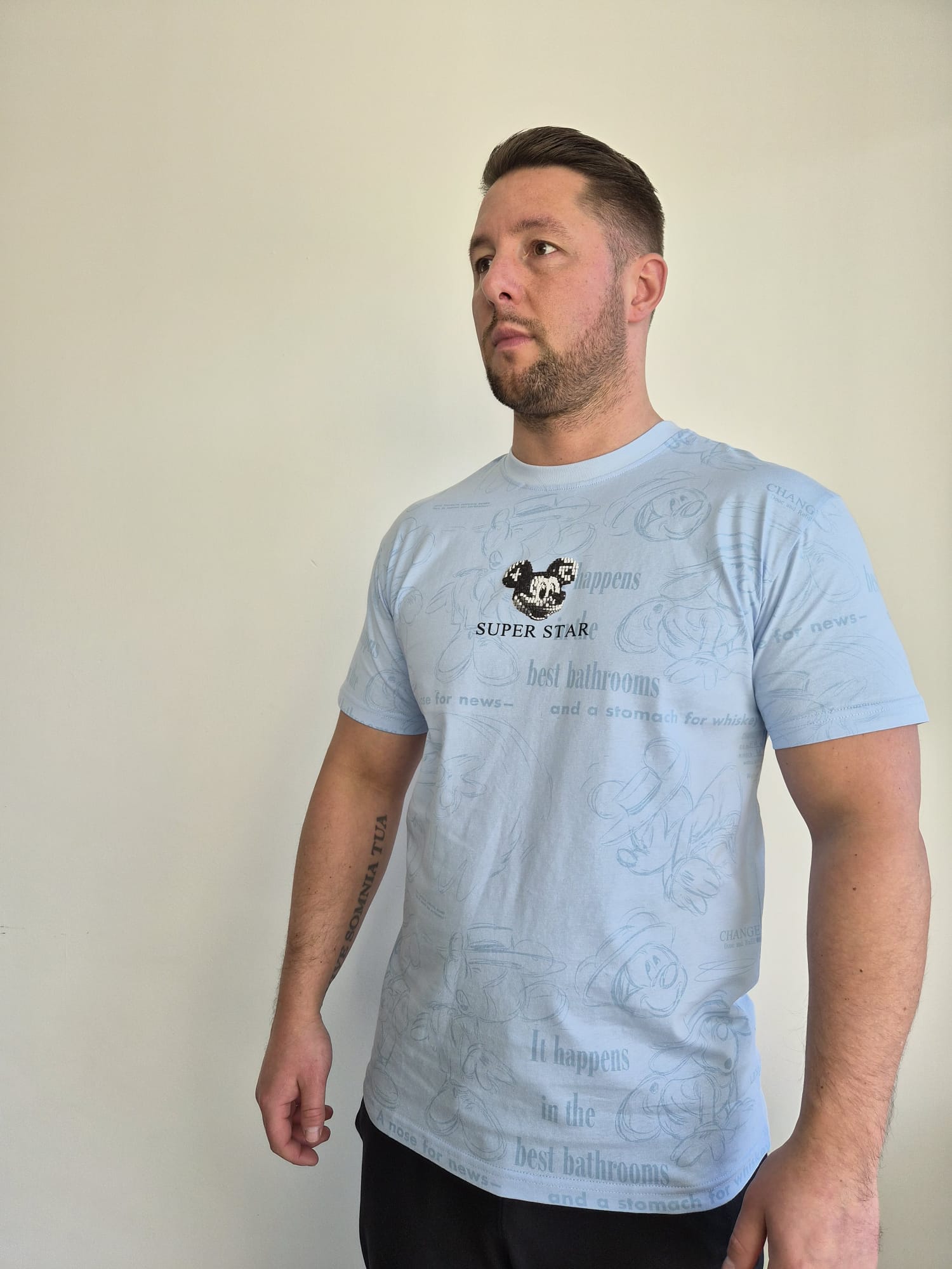 Oversized T-Shirt Micky Superstar L Blue