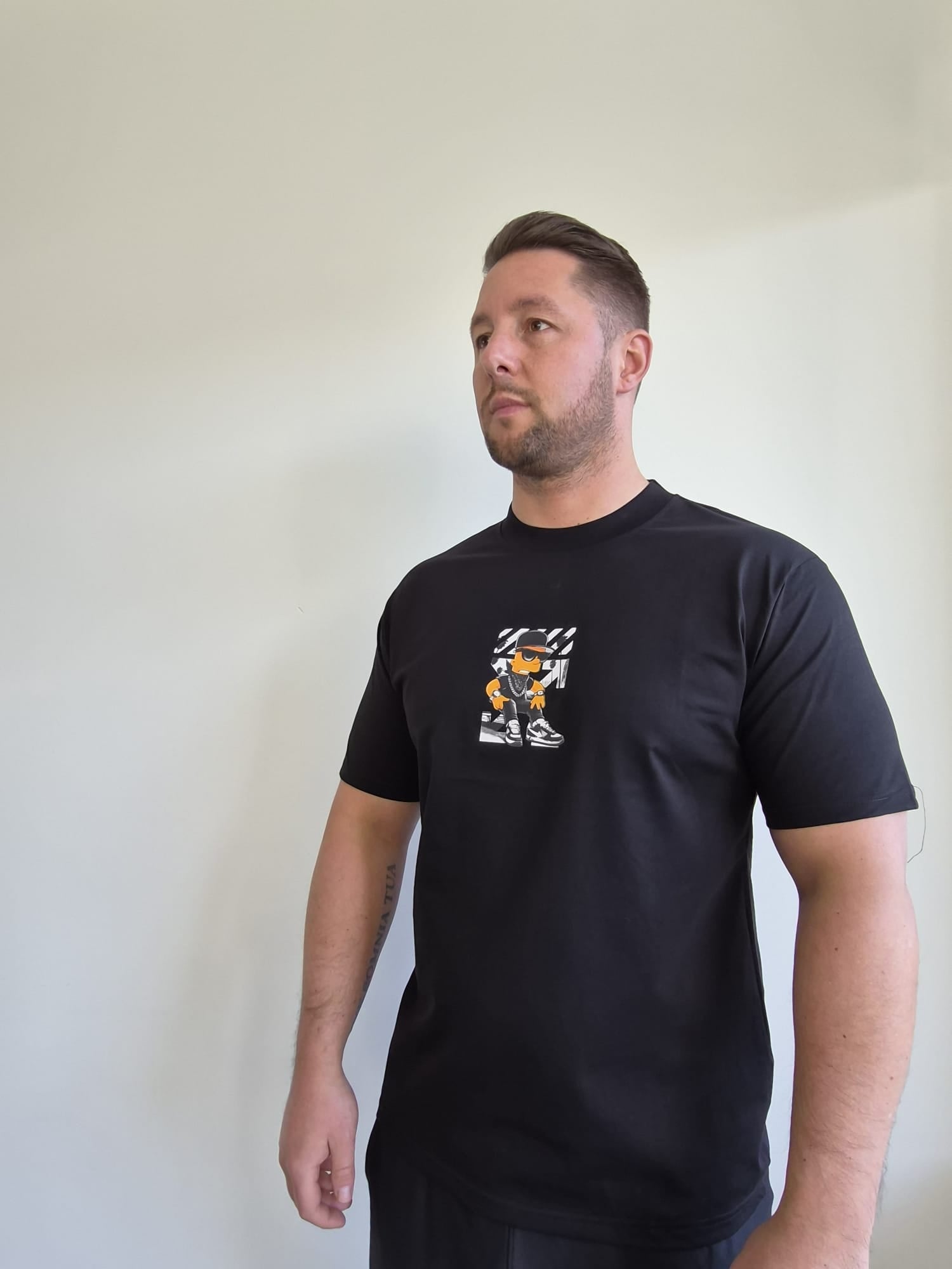 Oversized T-Shirt Bart Off Work Black