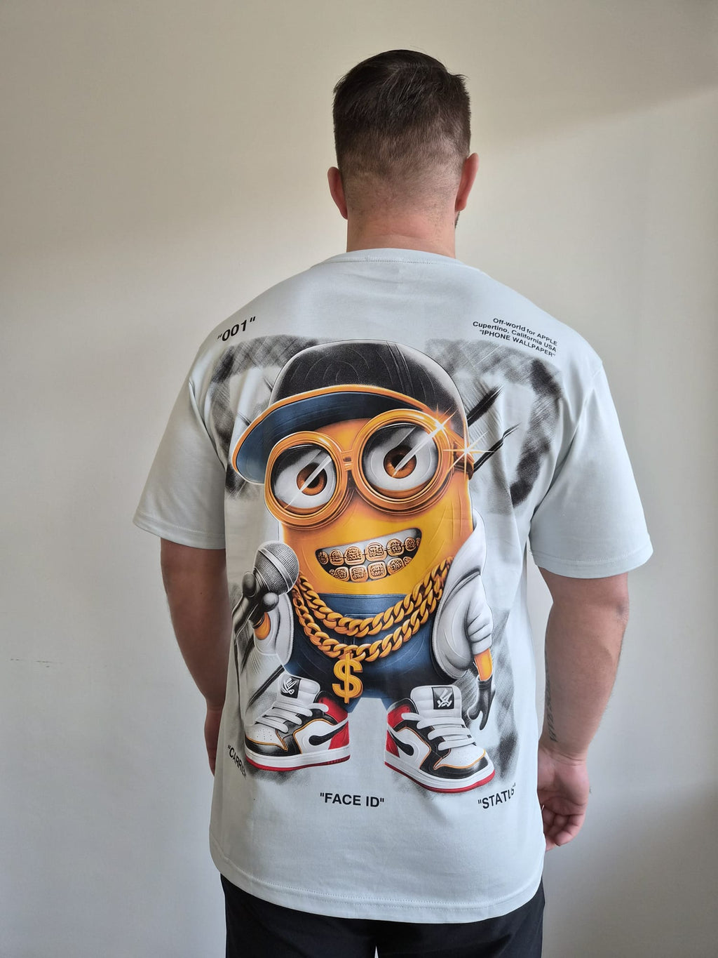 Oversized T-Shirt Minion Face ID Mint