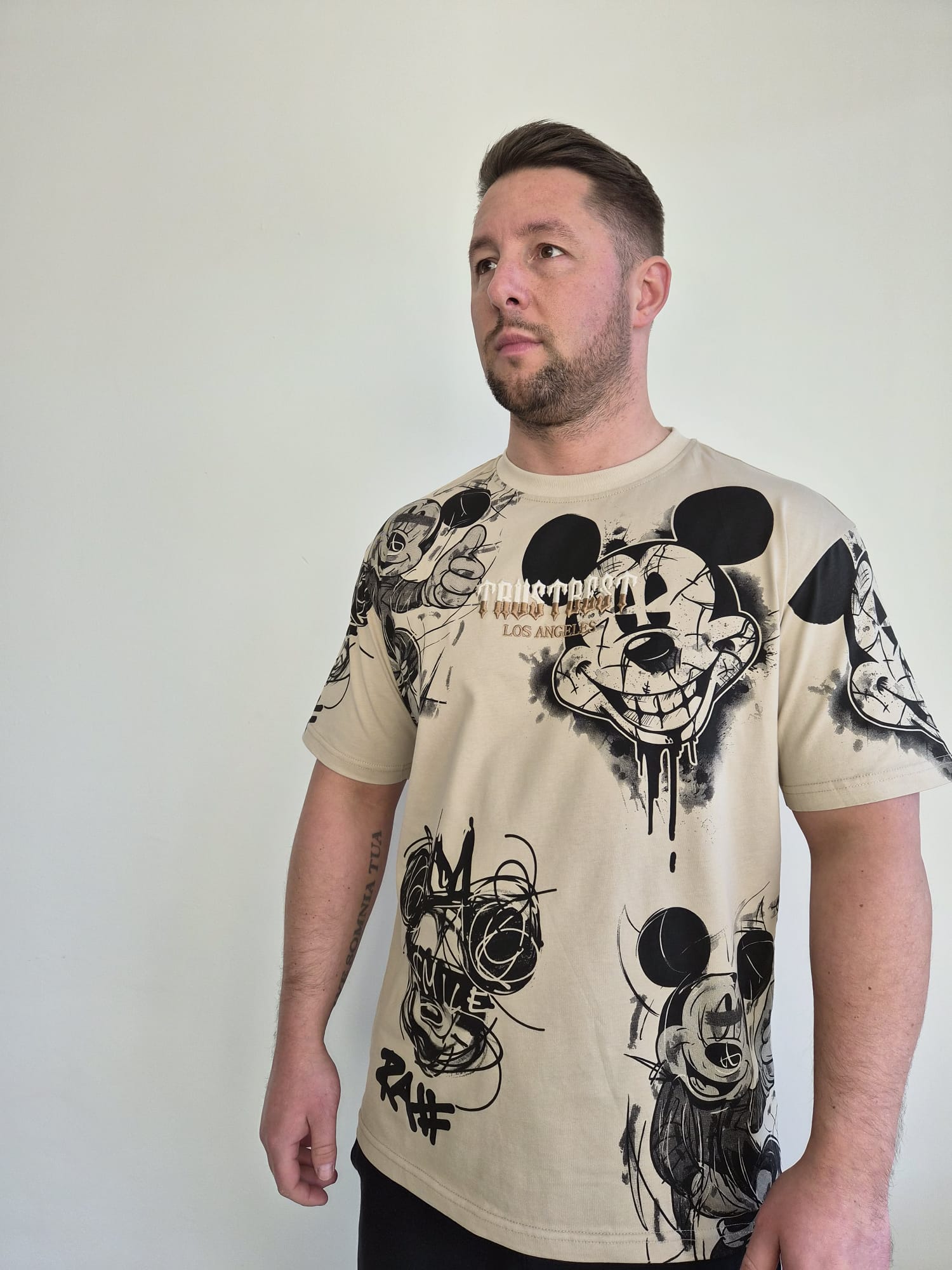 Oversized T-Shirt Micky Trust LA Beige