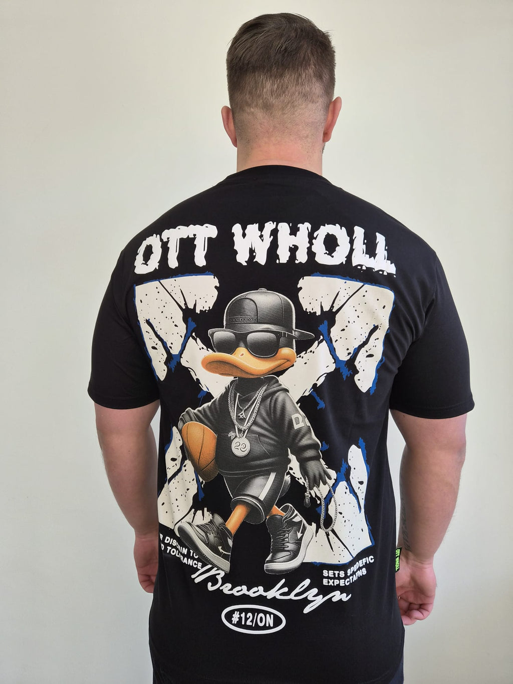 Oversized T-Shirt Daffy Ott Wholl Black