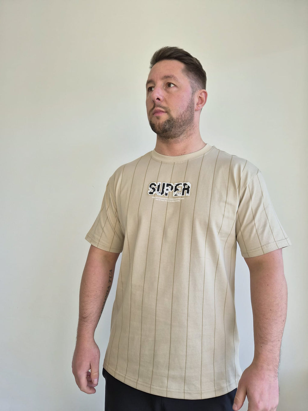 Oversized T-Shirt Bart SUPER Beige
