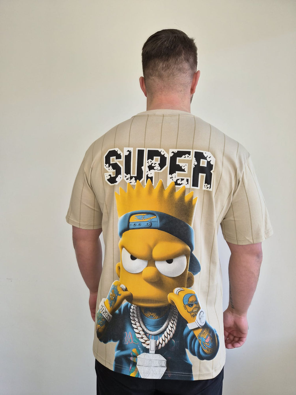 Oversized T-Shirt Bart SUPER Beige