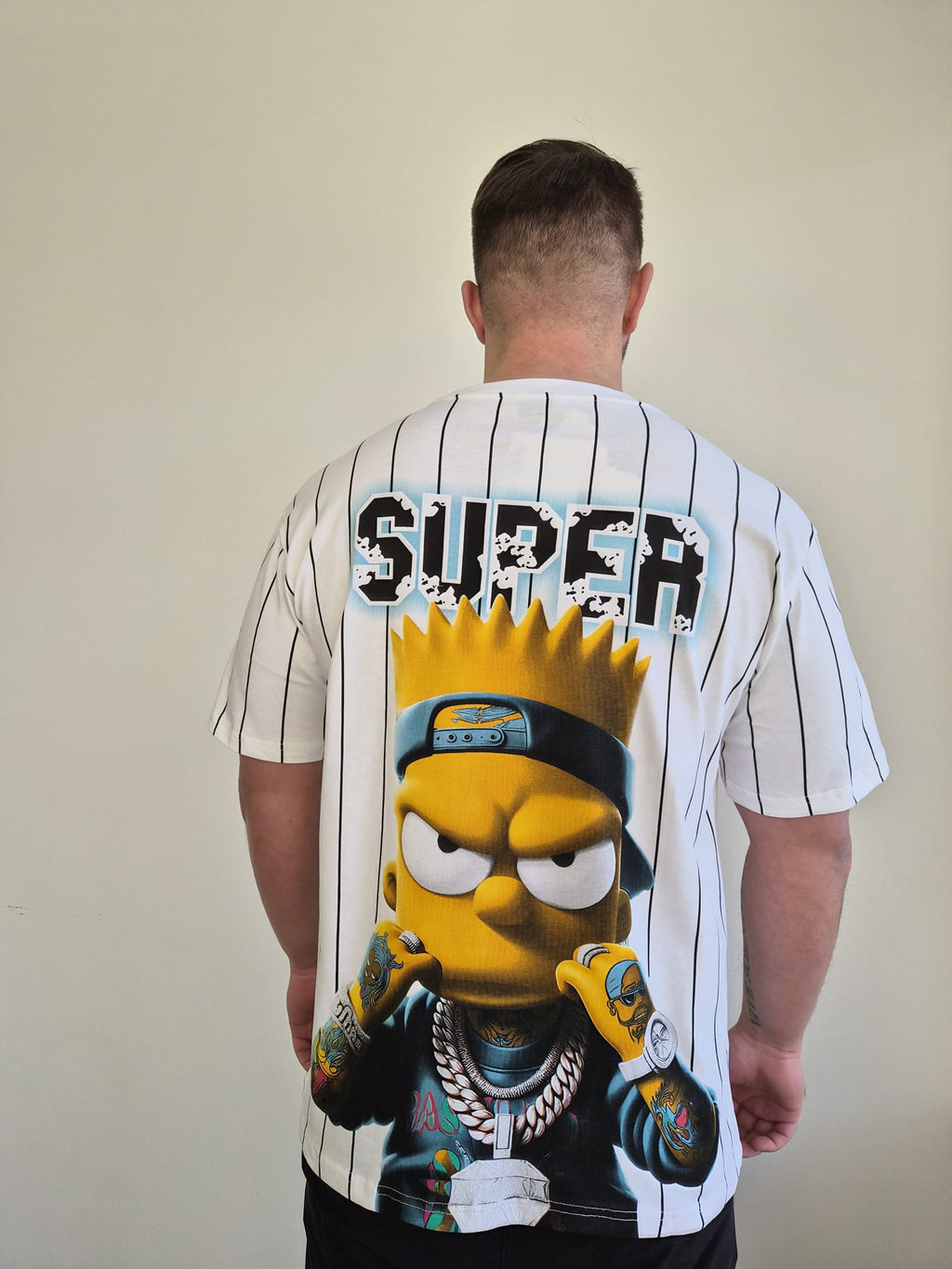 Oversized T-Shirt Bart SUPER White