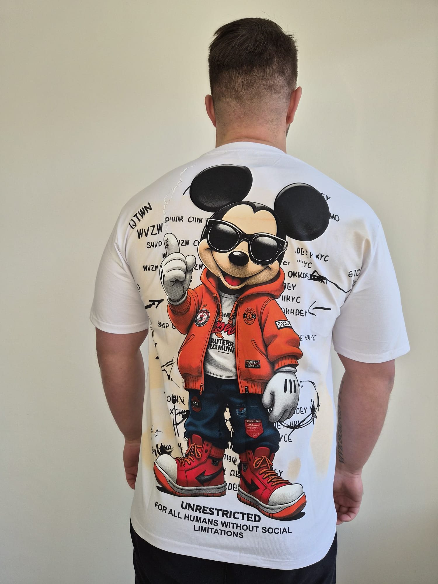 Oversized T-Shirt Micky Unrestricted White