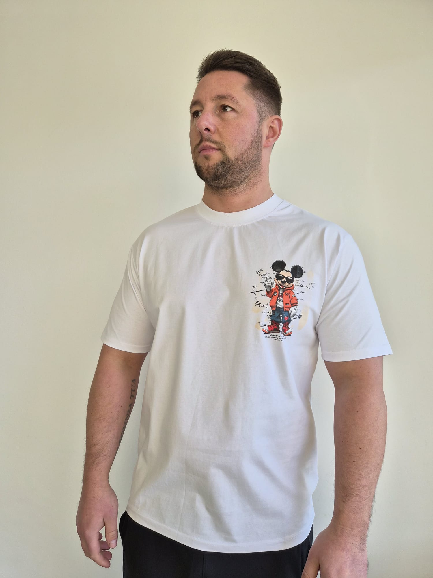 Oversized T-Shirt Micky Unrestricted White