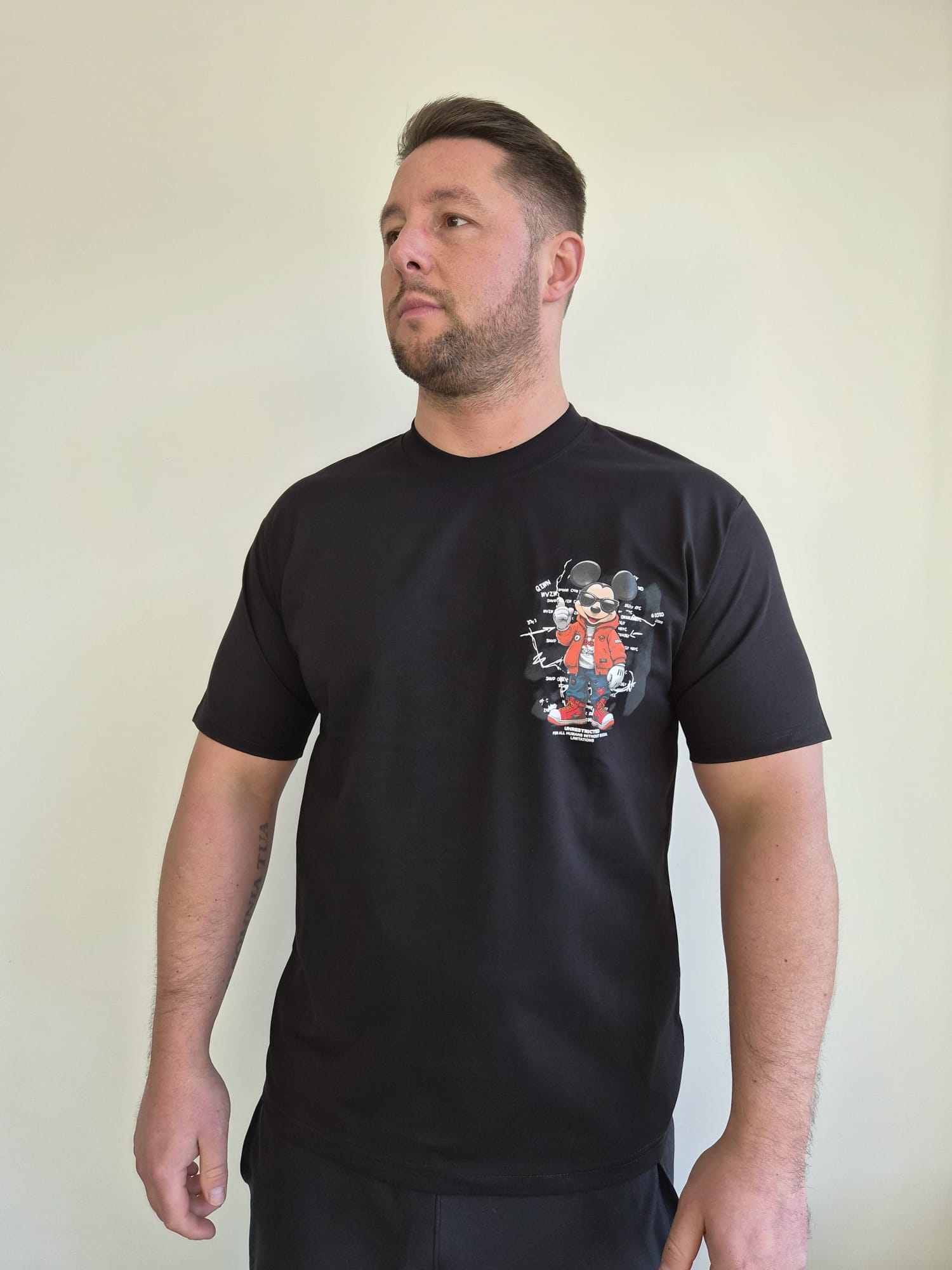 Oversized T-Shirt Micky Unrestricted Black