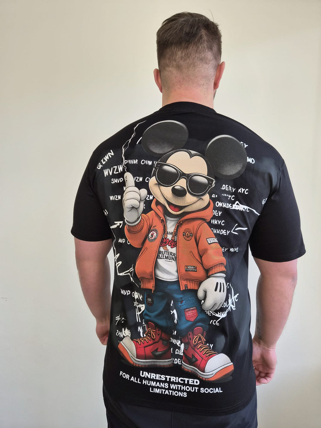 Oversized T-Shirt Micky Unrestricted Black