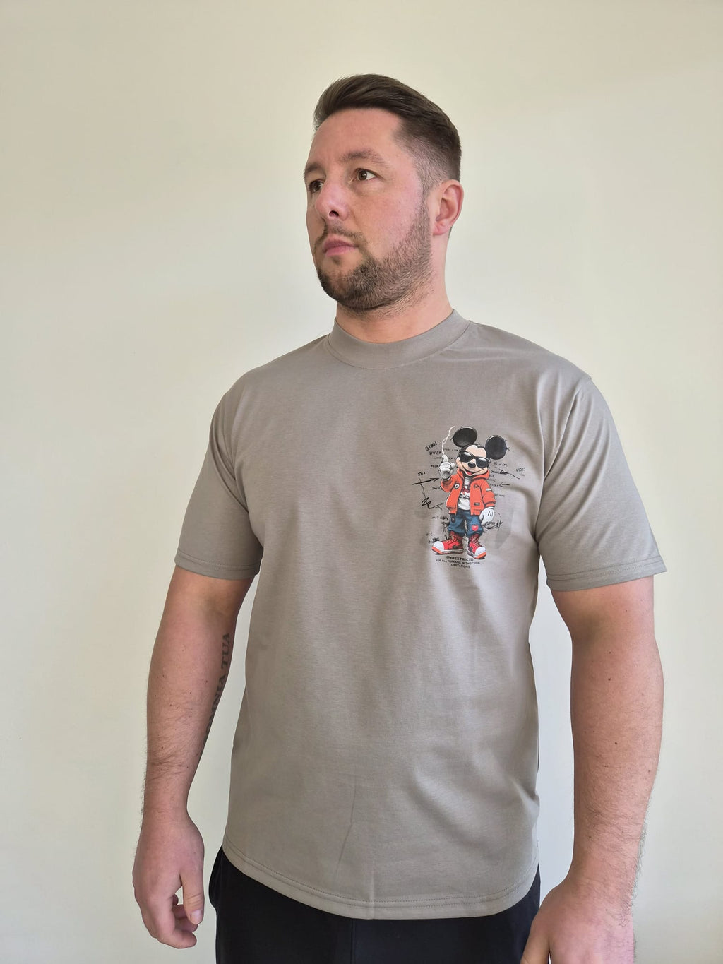 Oversized T-Shirt Micky Unrestricted Grey