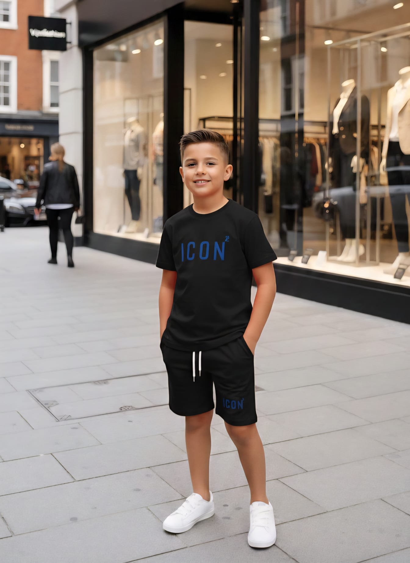 Icon2 Jongens Set Black/Blue