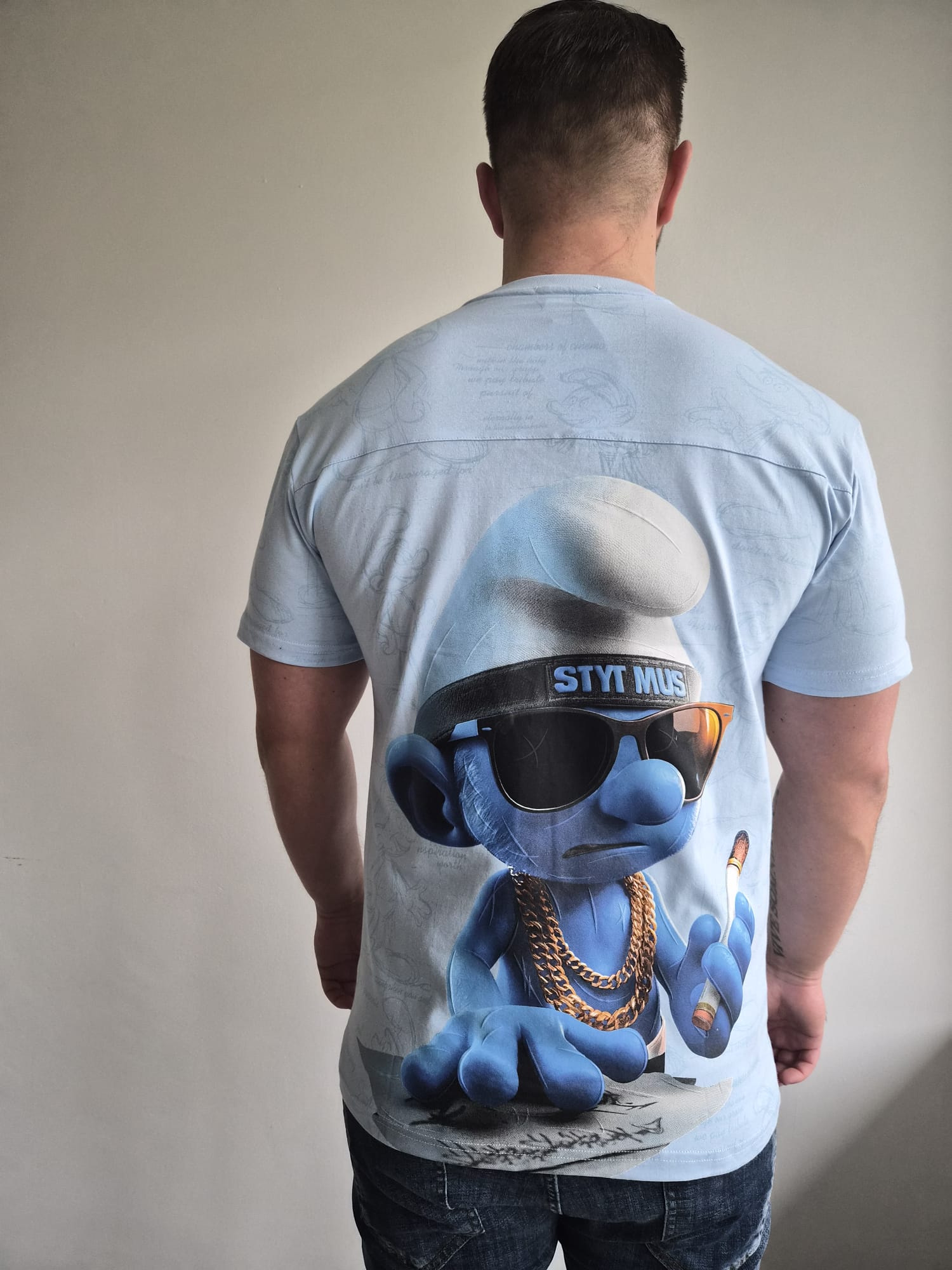 Oversized T-Shirt Smurf TLV B Blue