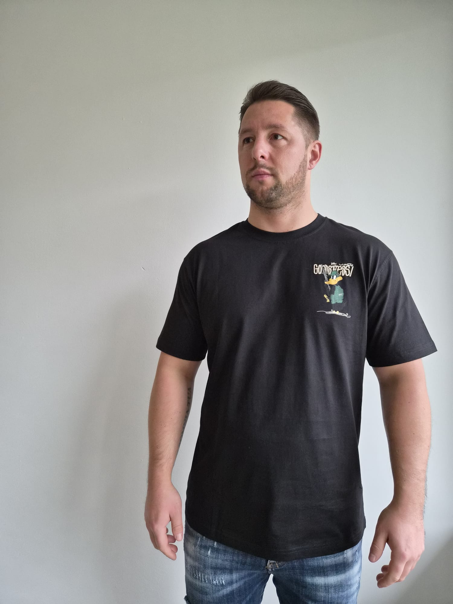 Oversized T-Shirt Daffy Goodsness Black