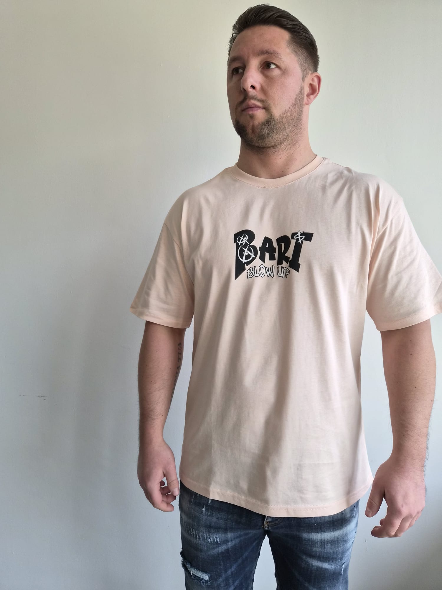 T-Shirt Bart Blow Up Pink