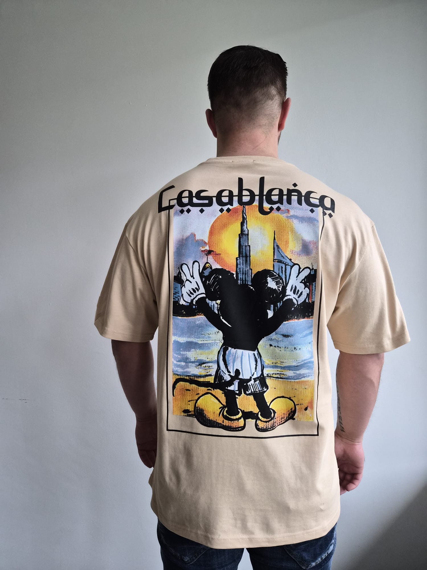 Oversized T-Shirt Casablanca Beige