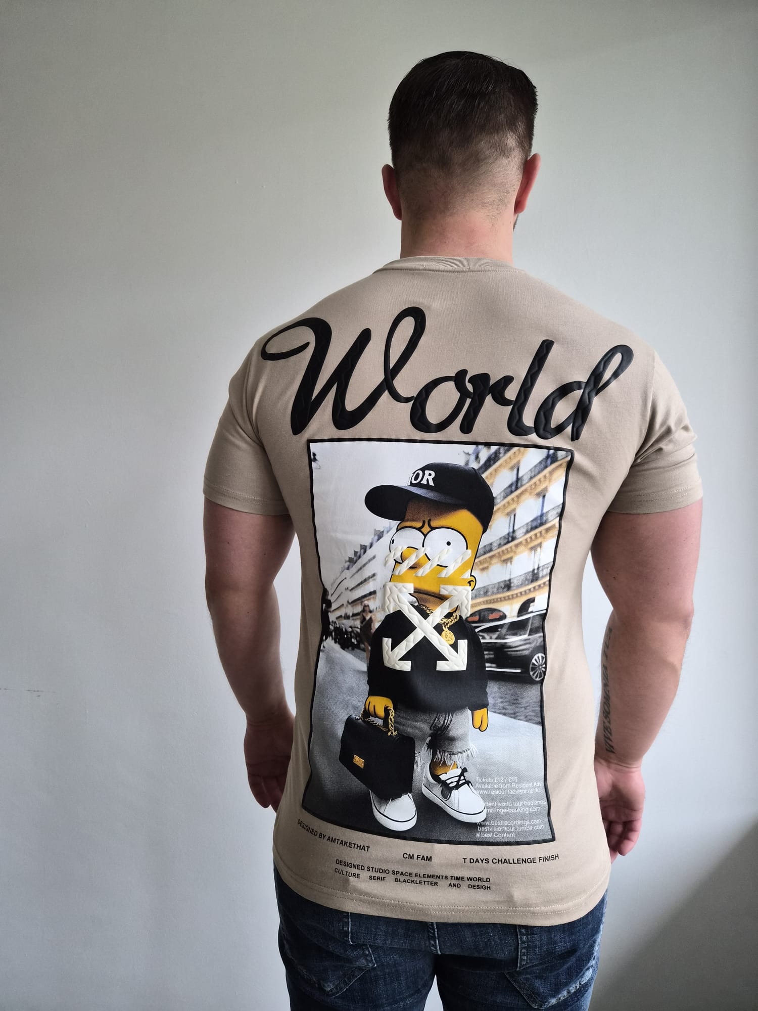 Oversized T-Shirt Bart Off World Beige