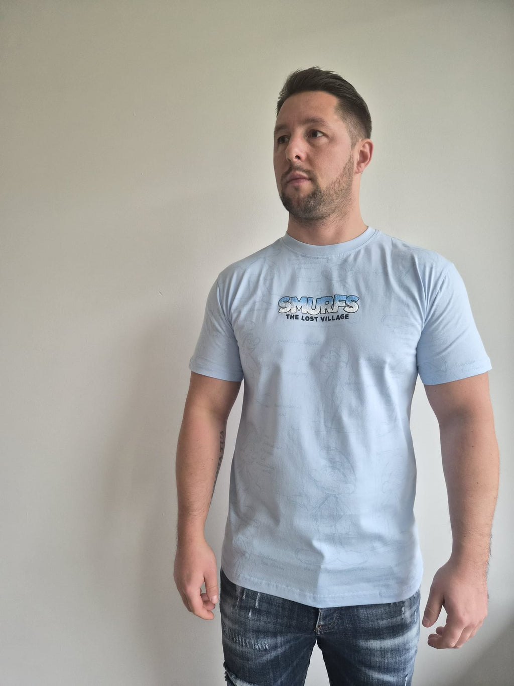 Oversized T-Shirt Smurf TLV B Blue