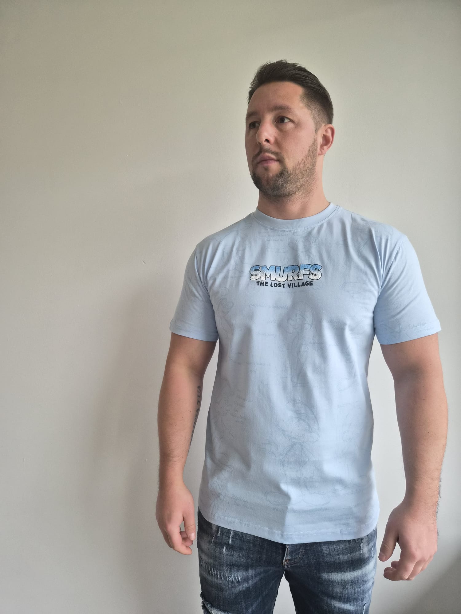 Oversized T-Shirt Smurf TLV B Blue