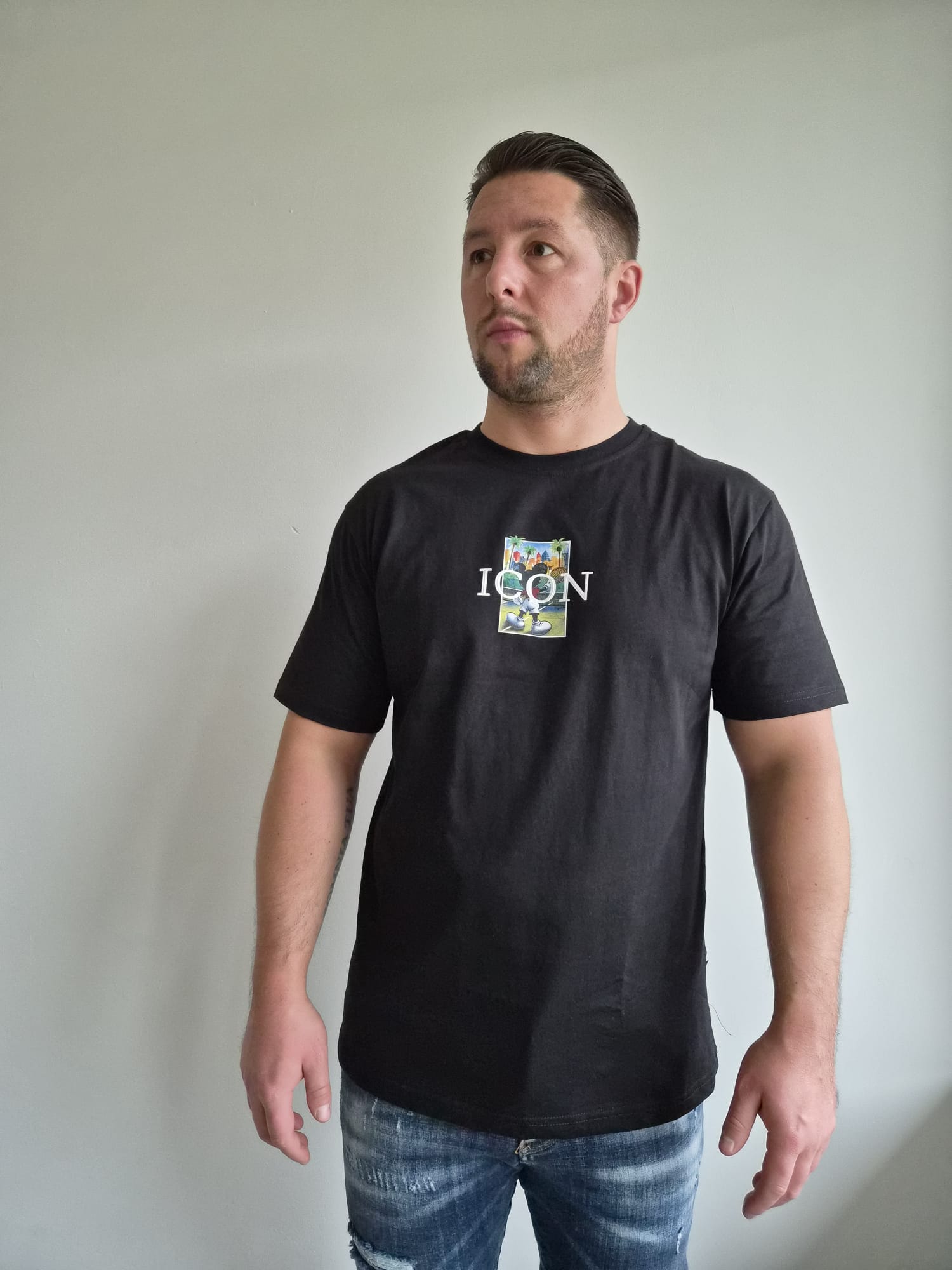 Oversized T-Shirt Icon Micky Studio Concept Black