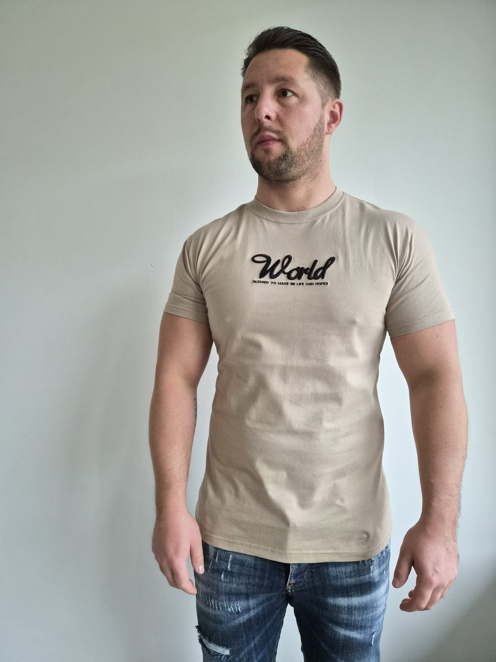 Oversized T-Shirt Bart Off World Beige
