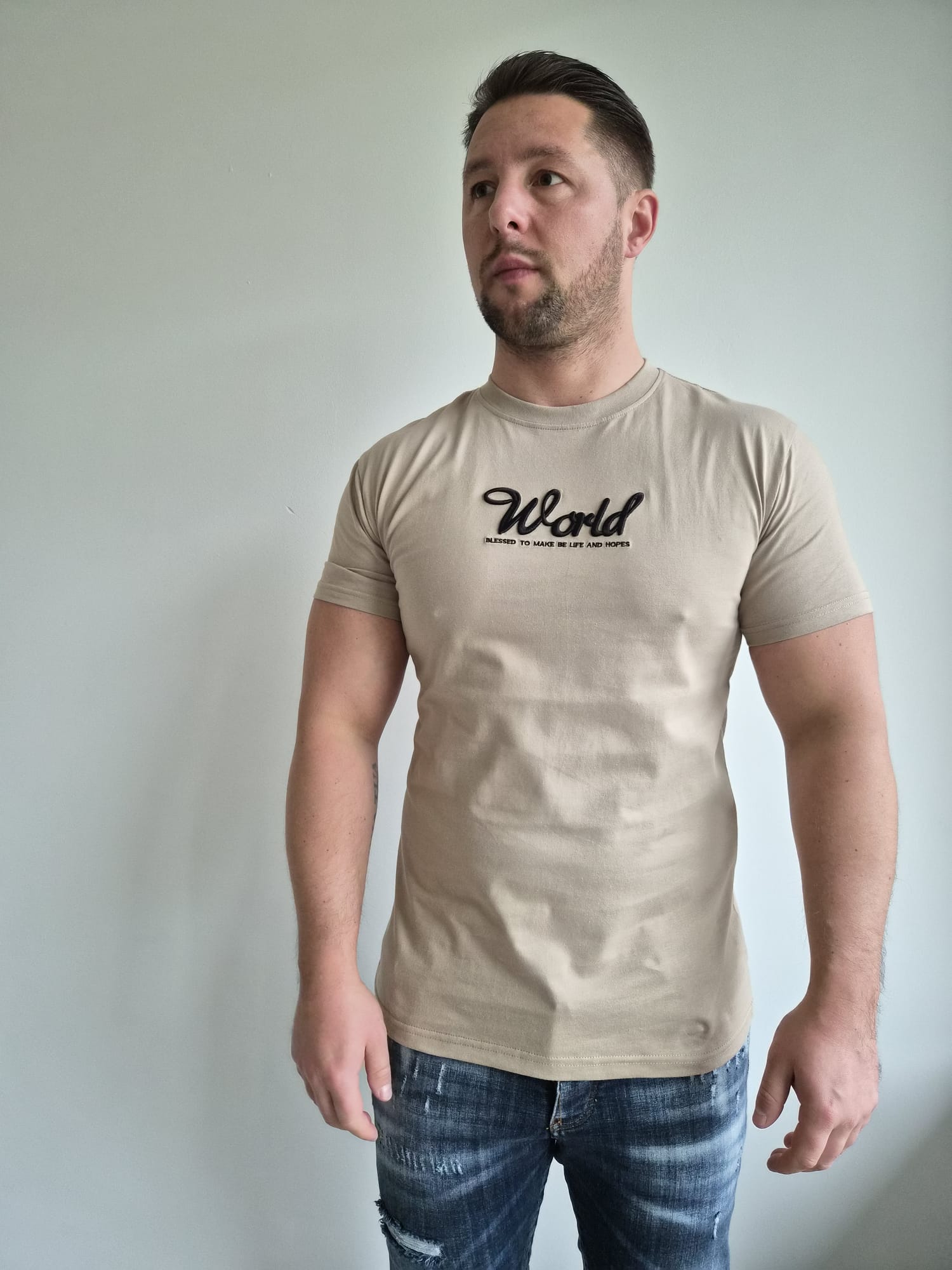 Oversized T-Shirt Bart Off World Beige