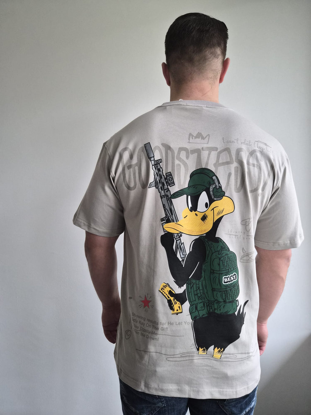 Oversized T-Shirt Daffy Goodsness Beige