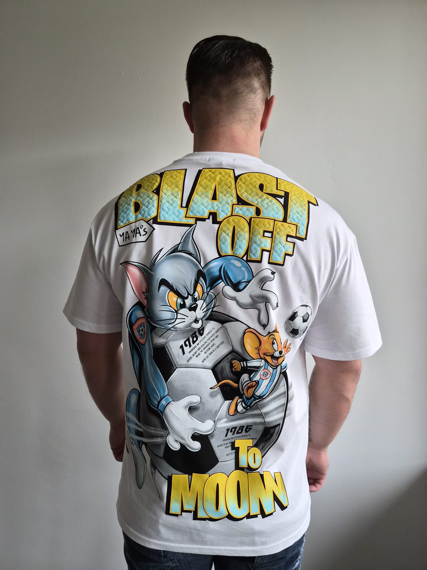 Oversized T-Shirt T&J Blast Off White