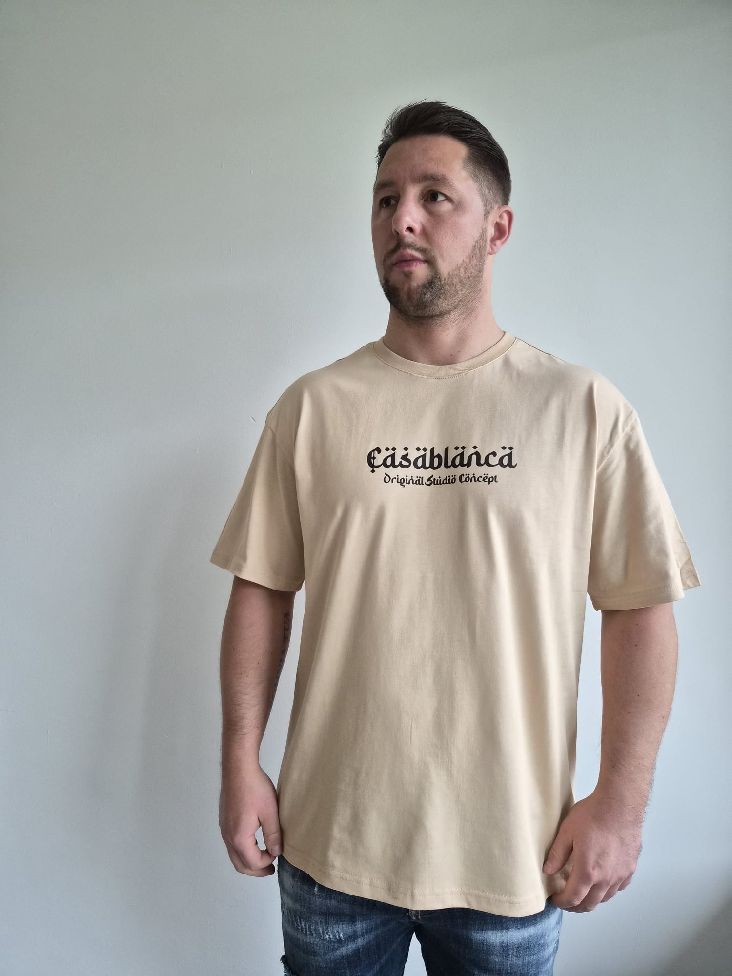 Oversized T-Shirt Casablanca Beige