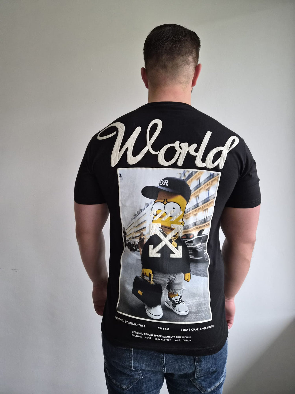 Oversized T-Shirt Bart Off World Black
