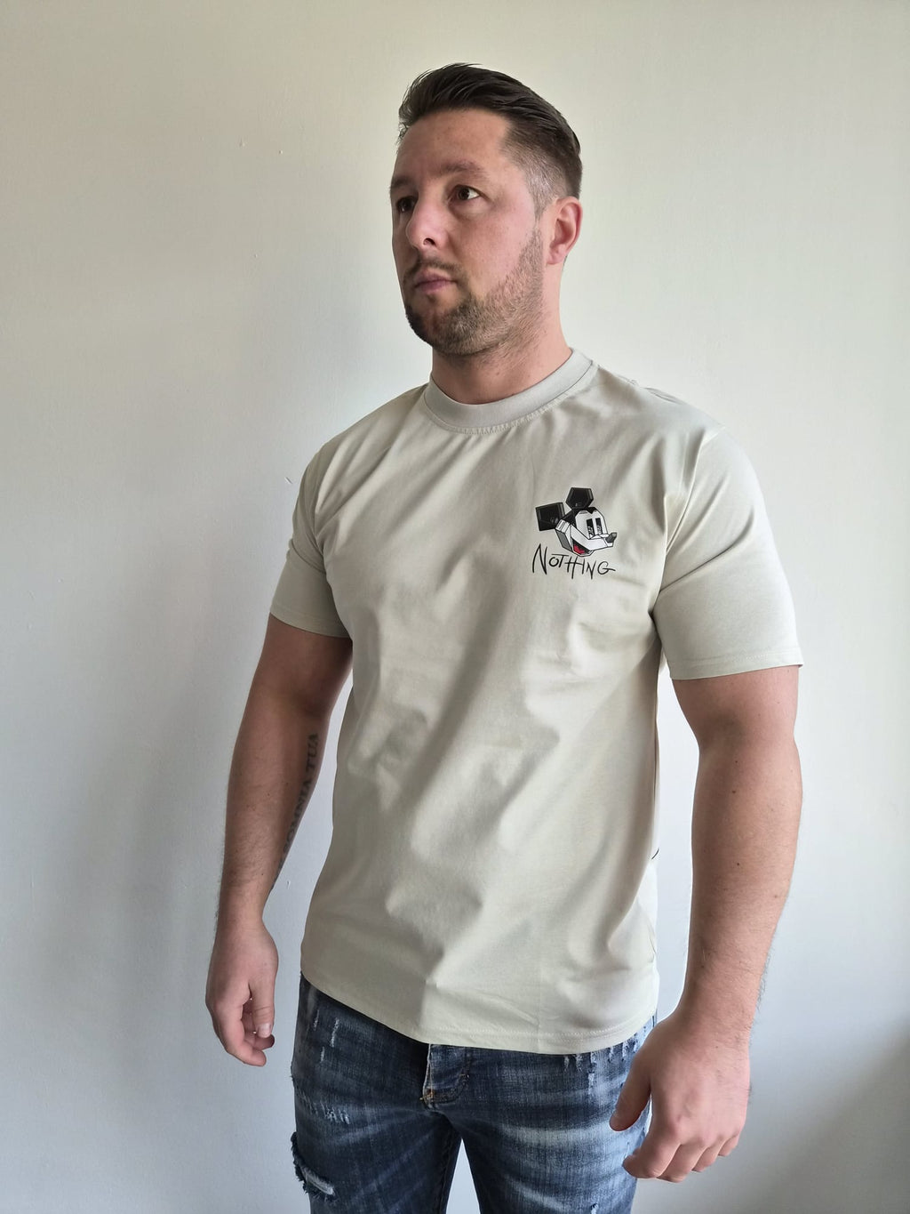 Oversized T-Shirt M Nothing Beige