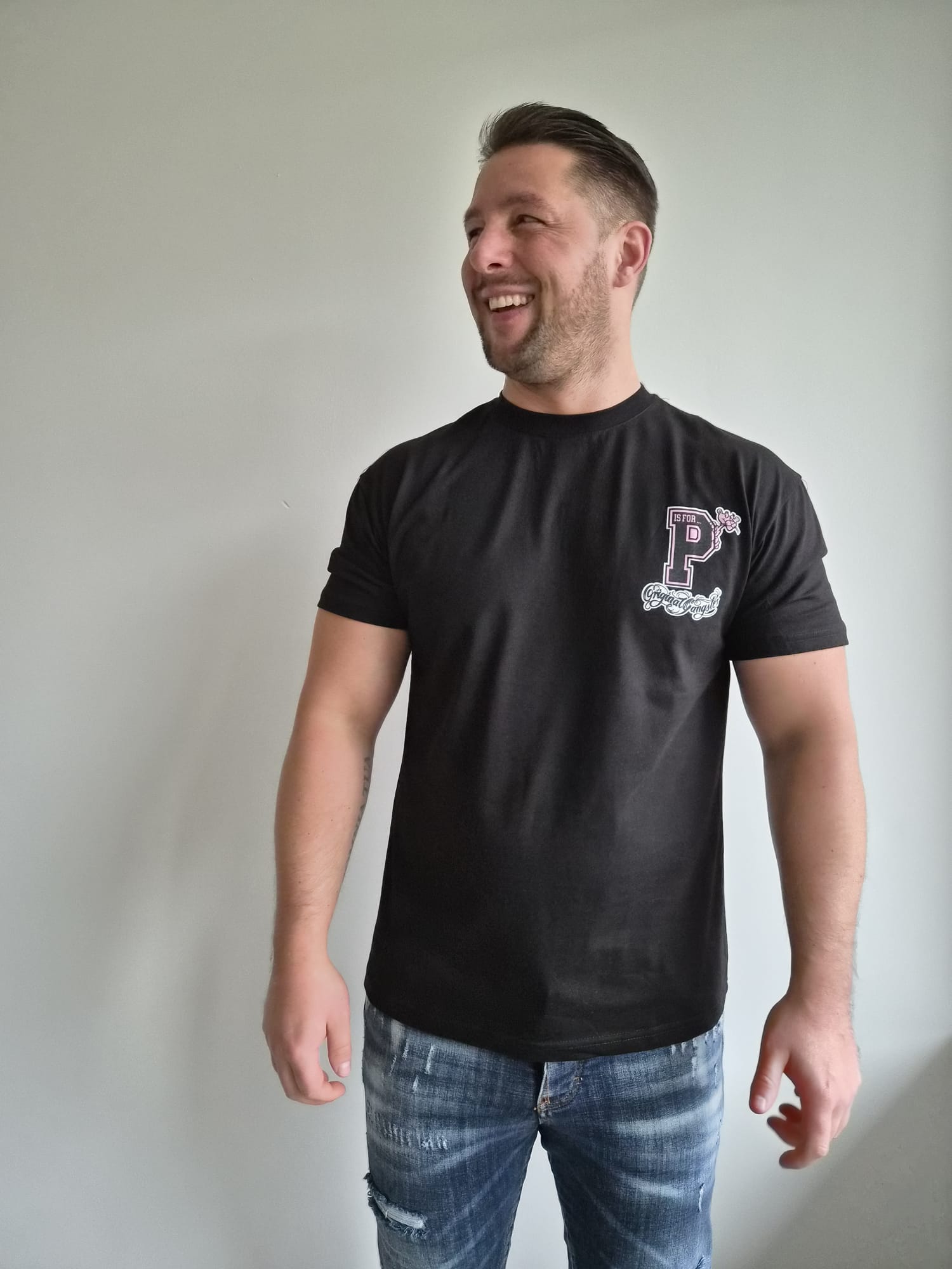 T-Shirt Pink P O Gangster