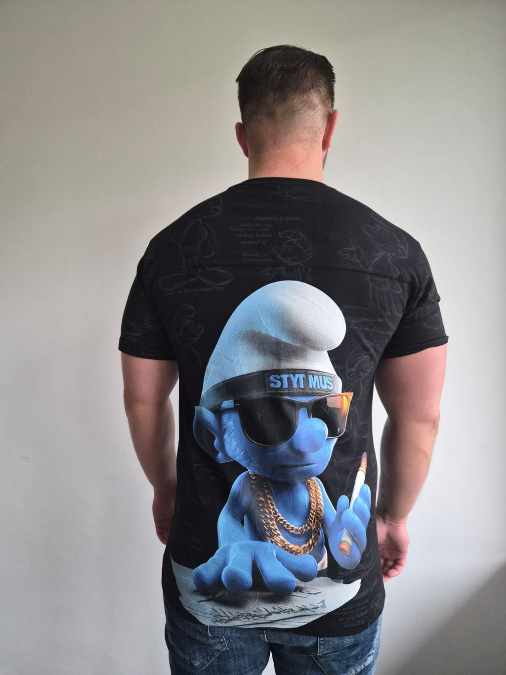 Oversized T-Shirt Smurf TLV Black