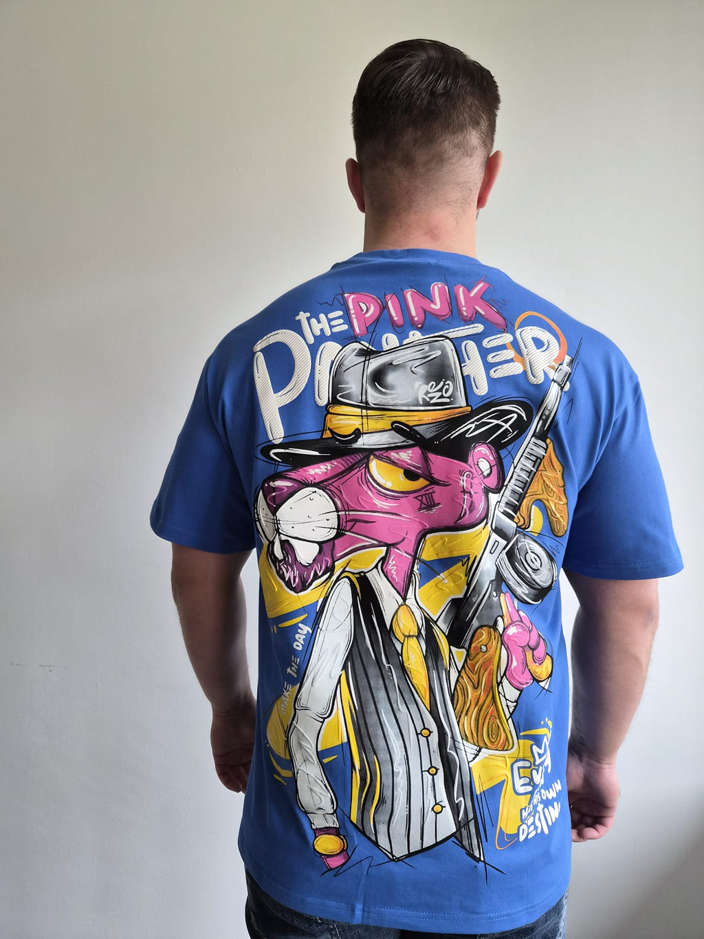 Oversized T-Shirt Pink P MTD Blue