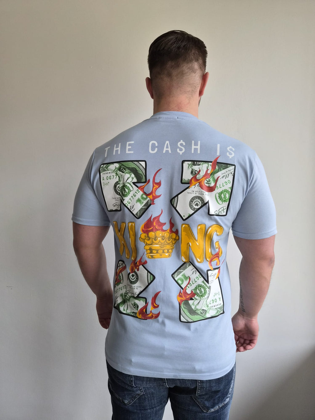 T-Shirt Cash Off B Blue