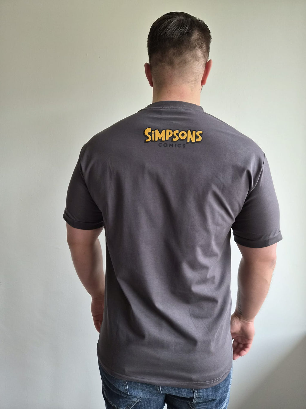Oversized T-Shirt Simpson Yankees Grey