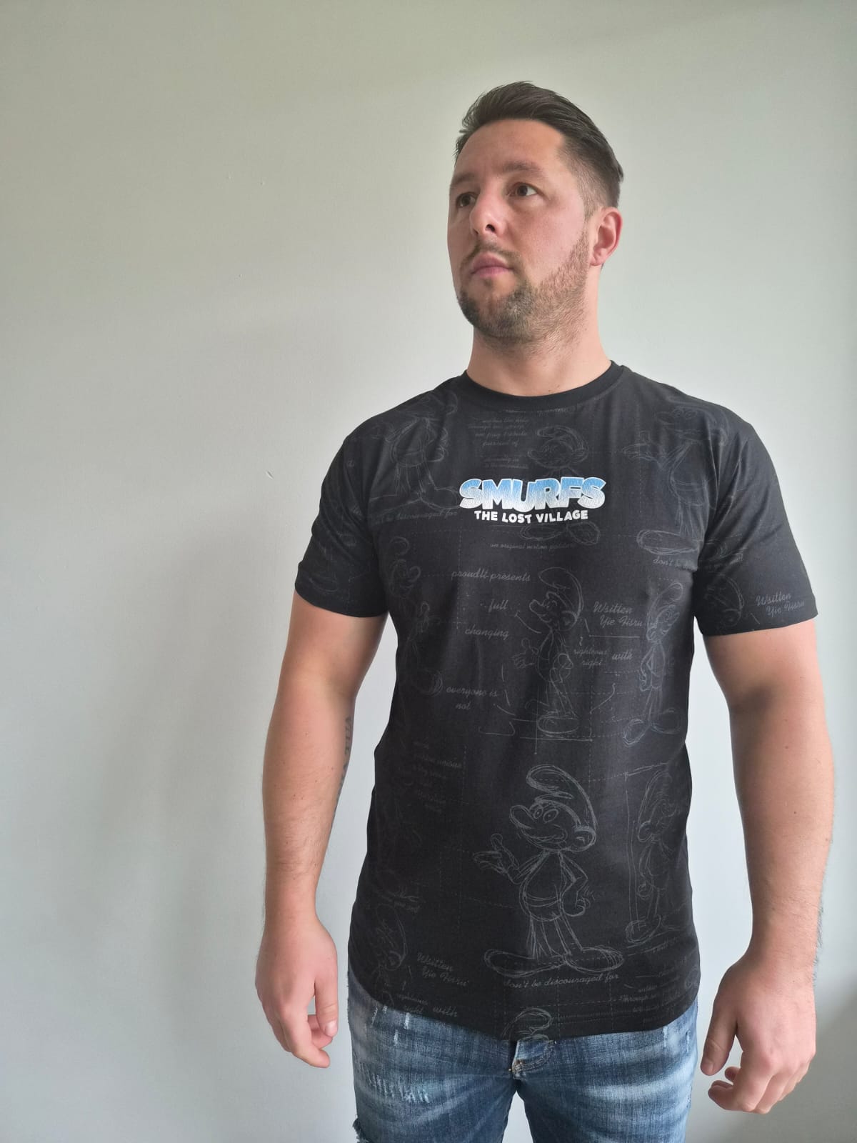 Oversized T-Shirt Smurf TLV Black