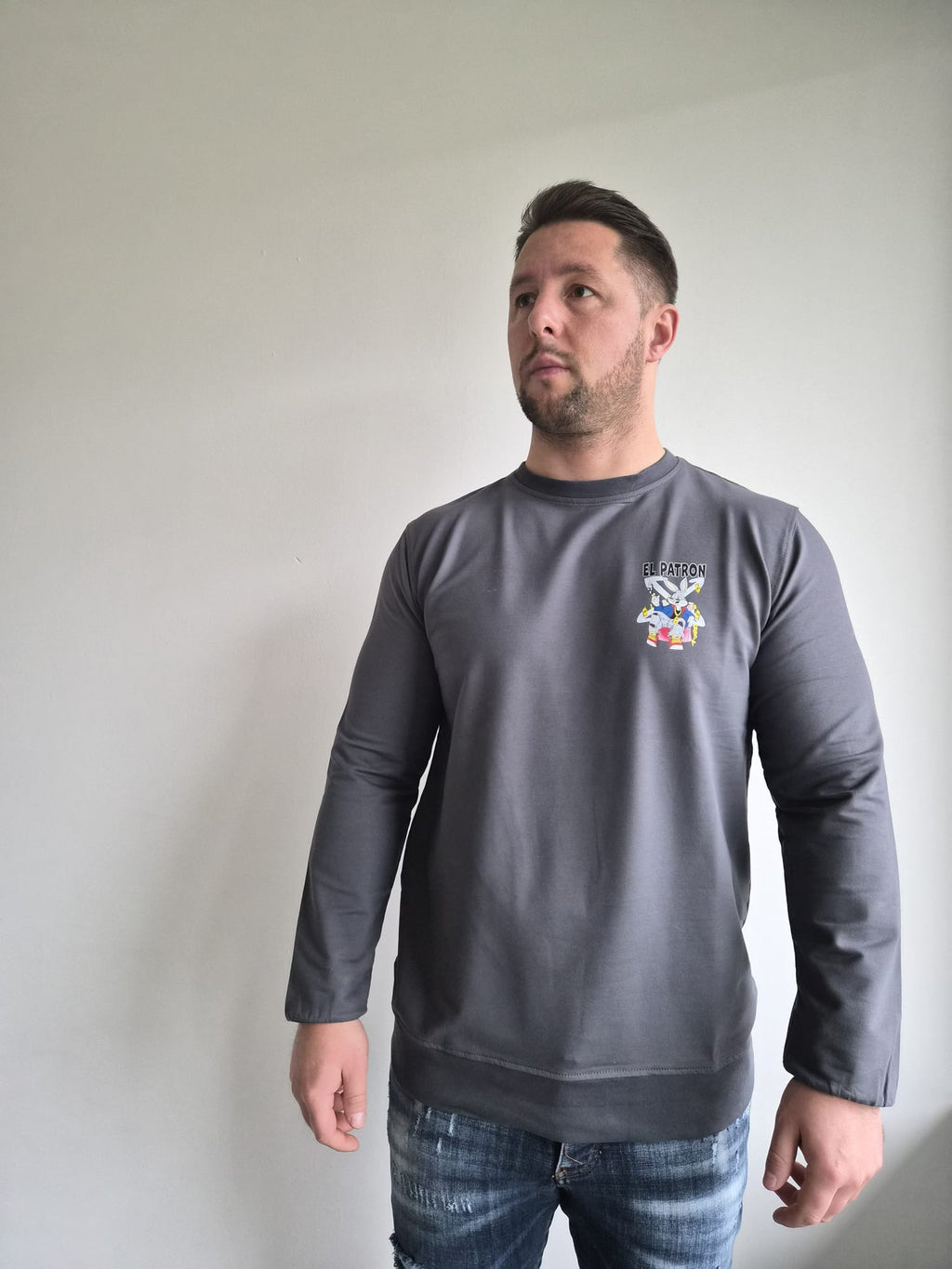 Sweater El Patron Bunny Grey