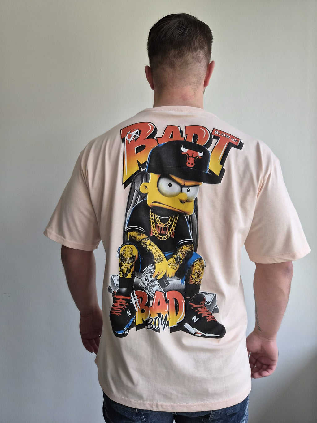 T-Shirt Bart Blow Up Pink