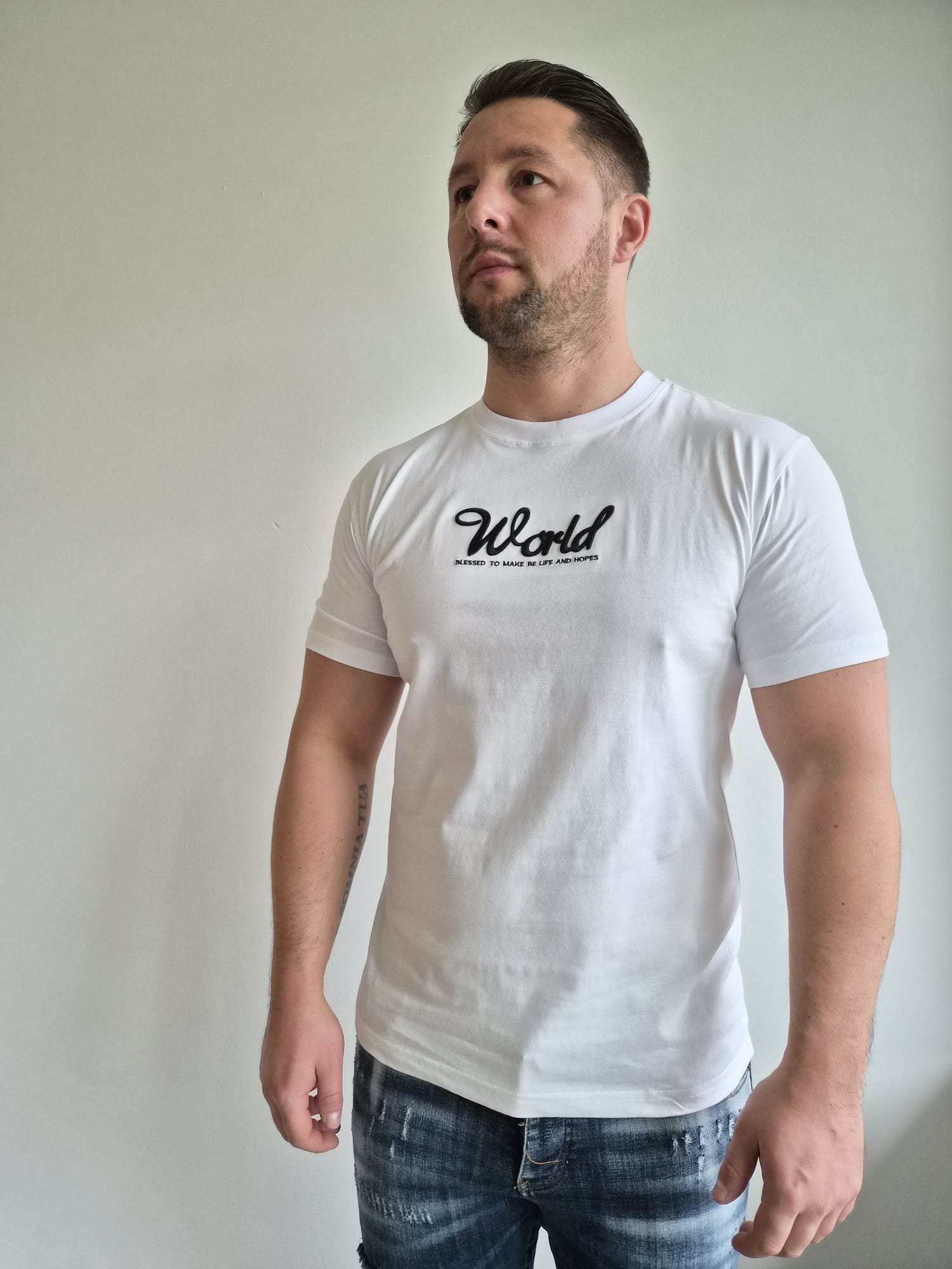 Oversized T-Shirt Bart Off World White